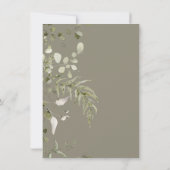 Bear Bear Clothesline Boho Babydusche Einladung (Rückseite)