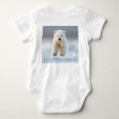 Bear Bear Cub Baby Bodysuit Baby Strampler (Rückseite)