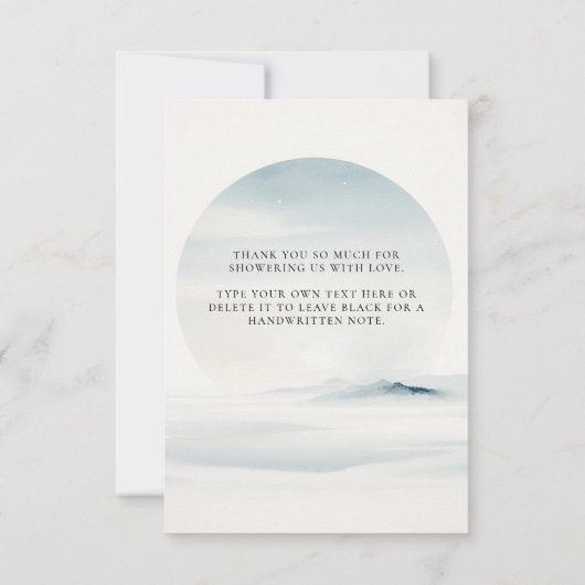 Bear Bear Cub Baby Boy Shoounter Dankeskarte (Rückseite)