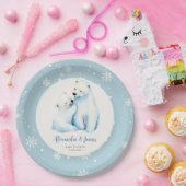 Bear Bear Cub Baby Boy Shoounter Pappteller (Party)