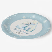 Bear Bear Cub Baby Boy Shoounter Pappteller (Schrägansicht)