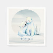 Bear Bear Cub Baby Boy Shoounter Serviette (Vorderseite)