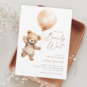 Bear Bear Gender Bear Neutral Baby Shower Einladung