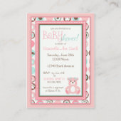 Bear Bear Girl Erinnerung Notecard Begleitkarte (Rückseite)