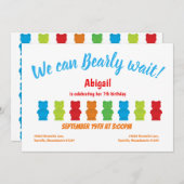 Bear Bear Kid's Birthday Einladung (Vorne/Hinten)