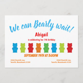 Bear Bear Kid's Birthday Einladung