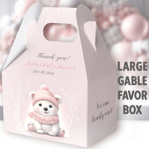 Bear Bear Pink Babydusche groß abwarten Geschenkschachtel