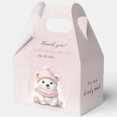 Bear Bear Pink Babydusche groß abwarten Geschenkschachtel (Vorderseite)