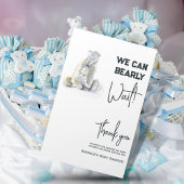 Bear Bear Pink Girl Baby Shooter Dankeskarte