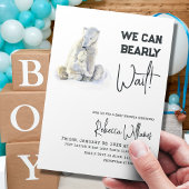 Bear Bear Pink Girl Baby Shooter Einladung