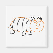 Bear Bear Square Magnet (Vorne)