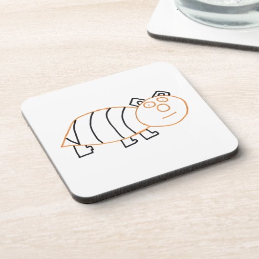 Bear Bear Square Plastic Untersetzer (Linke Seite)