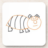 Bear Bear Square Plastic Untersetzer (Vorderseite)