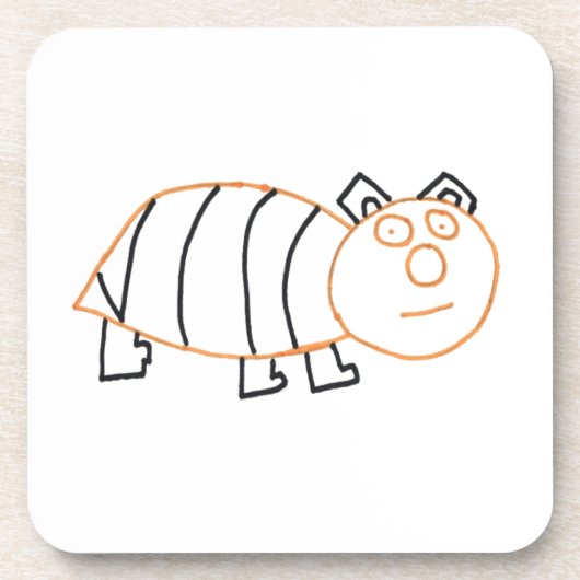 Bear Bear Square Plastic Untersetzer (Vorderseite)