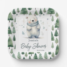 Bear Bear Winter Baby Showdusche abwarten
