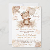 Bear Bearly Wait Baby Dusche Einladung (Vorderseite)
