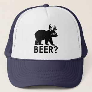 Bear Beer? Elche Canada trinken LKW Hut Truckerkappe