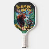 Bear-Begegnung im Wald Funny Bear Jagen Pickleball Schläger (Rückseite)