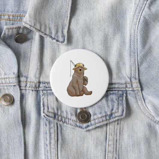 Bear beim Angeln mit Angelrute Button (Beispiel)