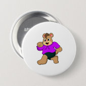 Bear beim Laufen Button (Vorne & Hinten)