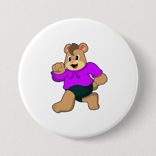 Bear beim Laufen Button