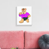 Bear beim Laufen Leinwanddruck (Insitu (Wohnzimmer))