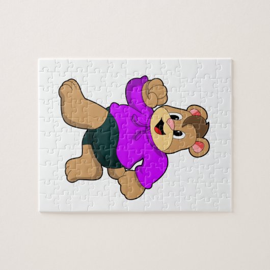 Bear beim Laufen Puzzle (Horizontal)