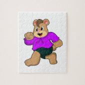 Bear beim Laufen Puzzle (Vertikal)