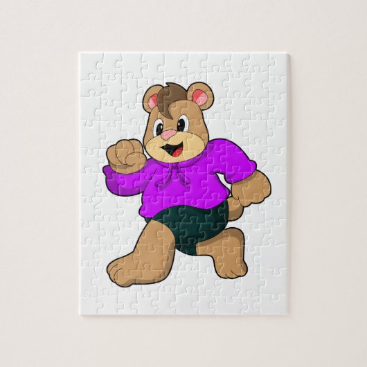 Bear beim Laufen Puzzle (Vertikal)