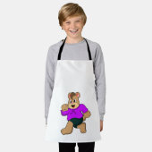 Bear beim Laufen Schürze (Getragen)