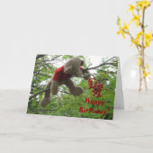 Bear Berries, glücklich zum Geburtstag! Karte (Gelbe Blume)