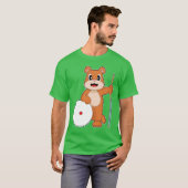 Bear Billiard Queue T-Shirt (Vorne ganz)