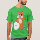 Bear Billiard Queue T-Shirt (Vorderseite)