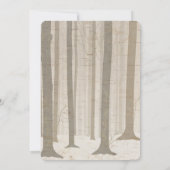 Bear Birch Baby Shower Einladung (Rückseite)