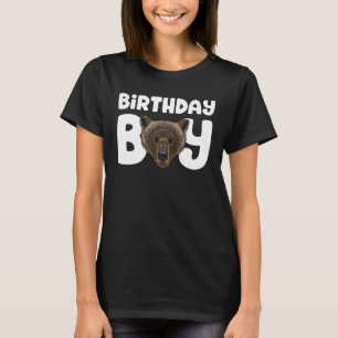 Bear Birthday Boy Party Animal Kids Grizzly Bär B T-Shirt