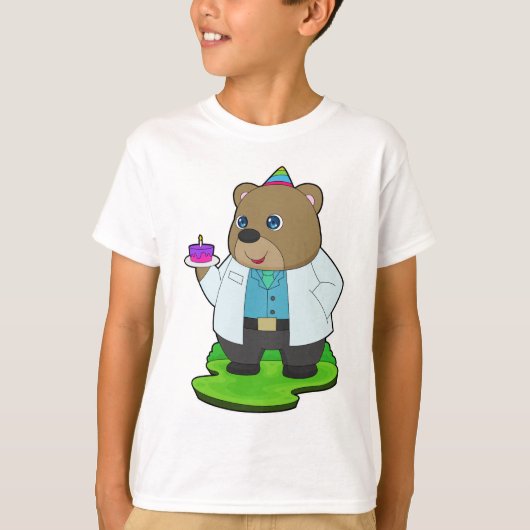 Bear Birthday Doctor T-Shirt (Vorderseite)