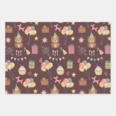 Bear Birthday Geschenkpapier Set (Vorderseite 3)