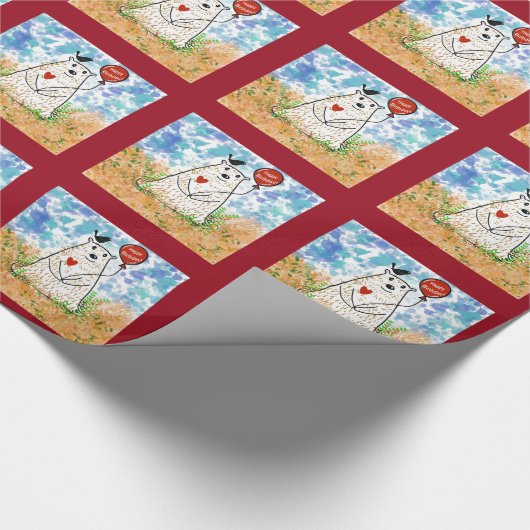 Bear Birthday Geschenkwrap Geschenkpapier (Ecke)