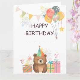 Bear Birthday Karte