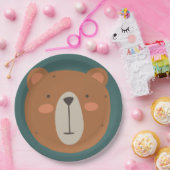 Bear Birthday Kids Pappteller (Party)