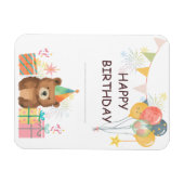 Bear Birthday Magnet (Horizontal)