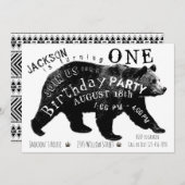 Bear Birthday Party Einladungen (Vorne/Hinten)
