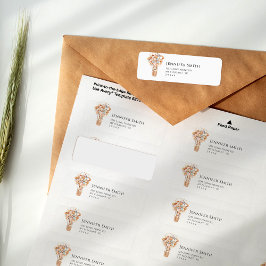 Bear Blue and Pink Balloons Baby Showlabel