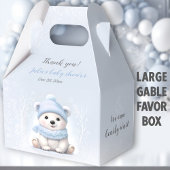 Bear Blue Baby Dusche mit Polar Bear Bear Large Geschenkschachtel