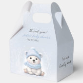 Bear Blue Baby Dusche mit Polar Bear Bear Large Geschenkschachtel (Vorderseite)