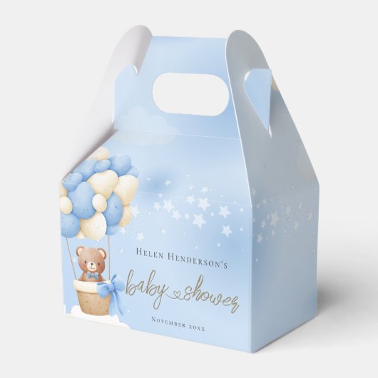 Bear Blue Balloons Geschenkschachtel (Vorderseite)