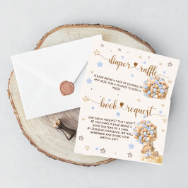 Bear Blue Books for Baby & Diaper Raffle Begleitkarte