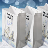 Bear Blue Boy Winter Baby Showdusche Mittlere Geschenktüte