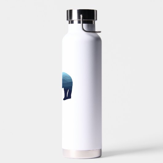 Bear Blue Forest Mountains Trinkflasche (Links)