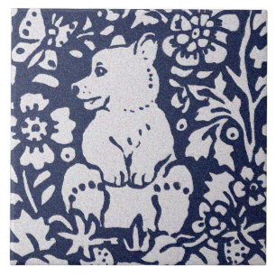 Bear Blue Gray Granite Stone Woodland Fliese